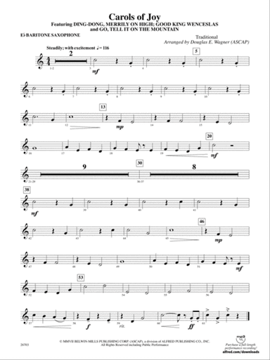 Carols of Joy: E-flat Baritone Saxophone