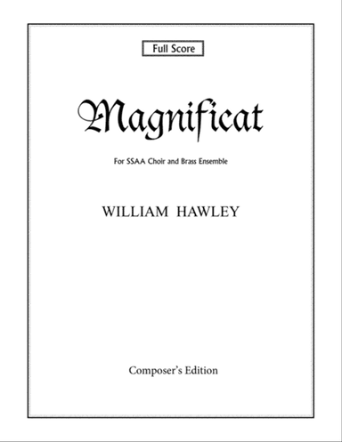 Magnificat (Full Score, SSAA and Brass Ensemble)