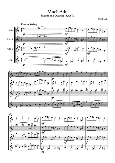 Much Ado - Sax Quartet (SAAT)