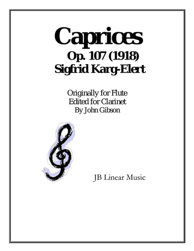 Caprices - Karg-Elert - for Clarinet