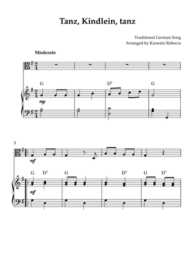 Tanz, Kindlein, tanz