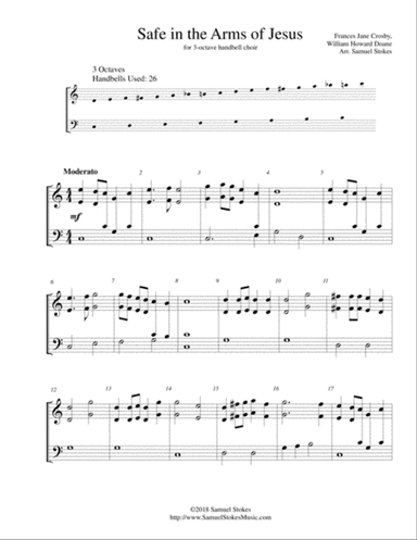 Safe in the Arms of Jesus - for 3-octave handbell choir