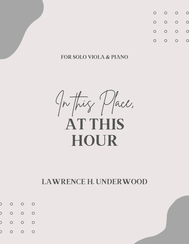 In This Place, At This Hour