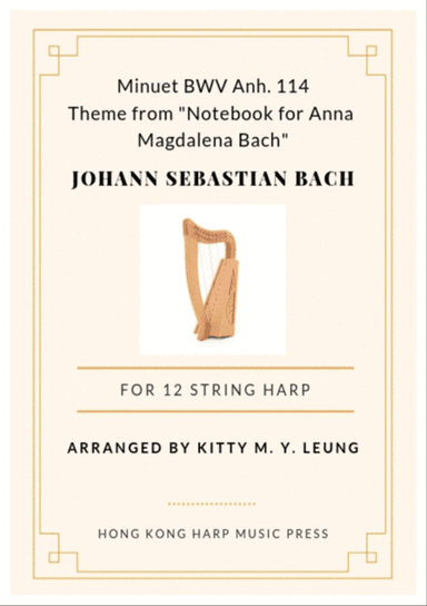 J. S. Bach Minuet - 12 String Small Lap Harp