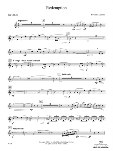 Redemption: 2nd Oboe