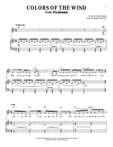 Colors Of The Wind (from Pocahontas)
