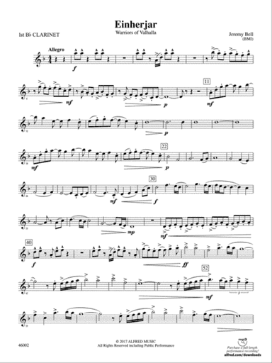 Einherjar: 1st B-flat Clarinet