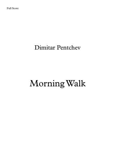 Her Morning Walk