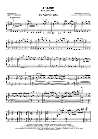 Adagio In G Minor