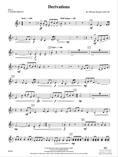 Derivations: Part 1 - F Instruments