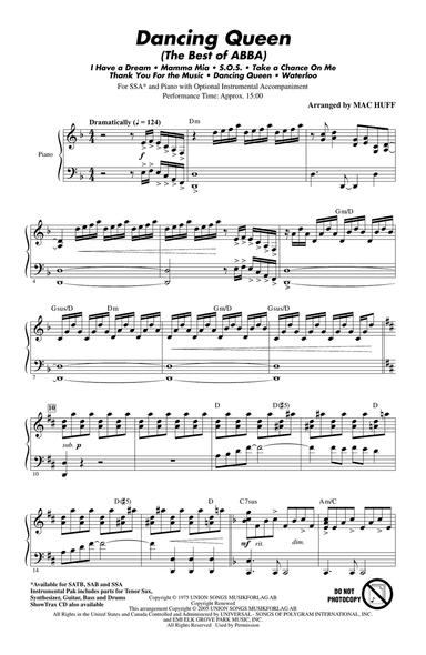Mamma Mia! - Highlights from the Movie Soundtrack (arr. Mac Huff)