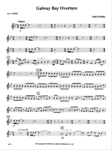 Galway Bay Overture: 1st F Horn
