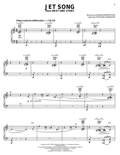Jet Song (from West Side Story)