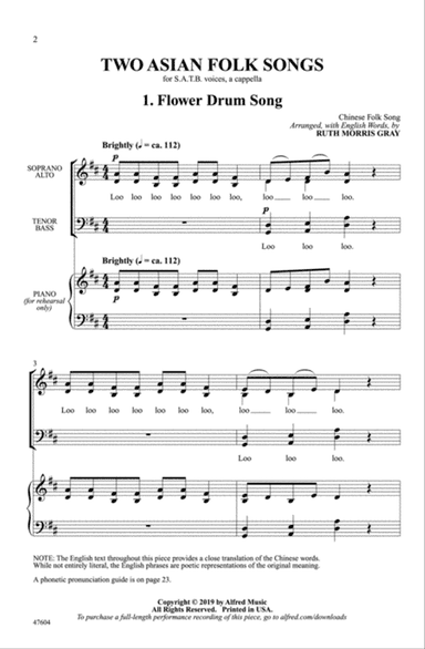 Two Asian Folk Songs