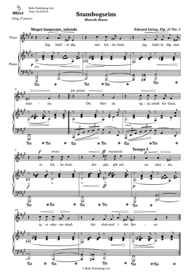 Stambogsrim, Op. 25 No. 3