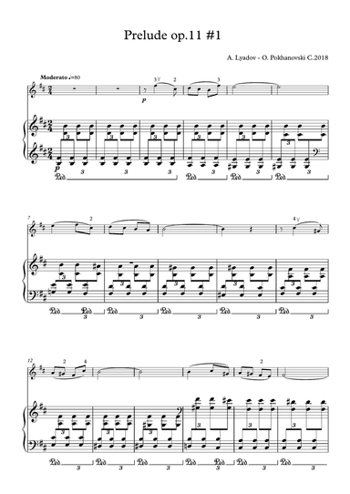 A. Lyadov Prelude in B-minor op.11 #1