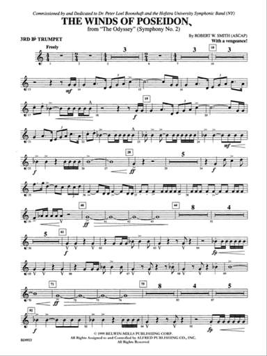 The Winds of Poseidon (from The Odyssey (Symphony No. 2)): 3rd B-flat Trumpet