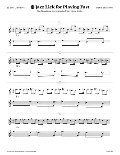 Jazz Lick #24 for Playing Fast