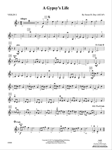 A Gypsy's Life: 1st Violin