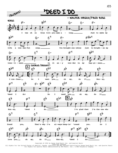 'Deed I Do (arr. Robert Rawlins)