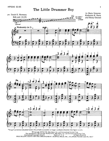 The Little Drummer Boy (arr. Daniel Hermany) - Handbells