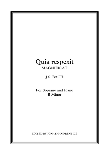 Quia respexit - Magnificat in D (B Minor)