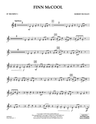 Finn McCool - Bb Trumpet 1