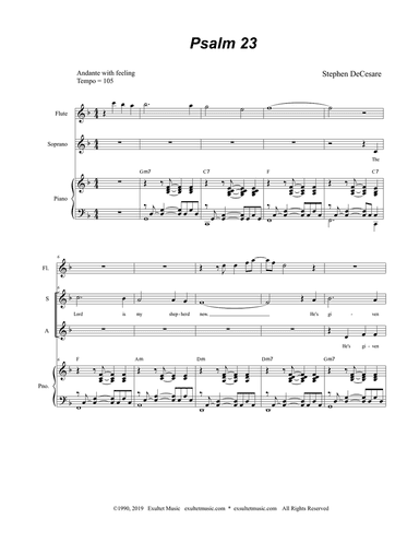 Psalm 23 (for SATB)