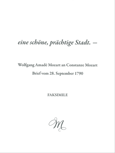 eine schöne, prächtige Stadt. –