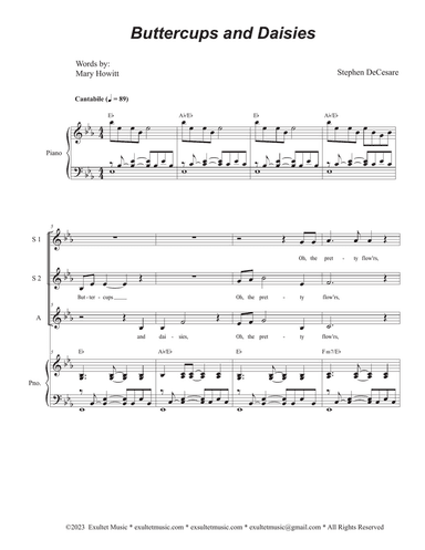 Buttercups And Daisies (SSA)