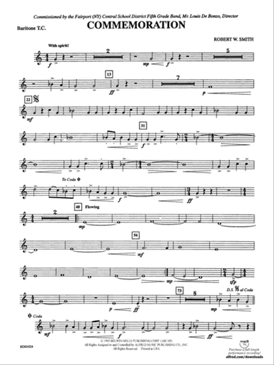 Commemoration: Baritone T.C.