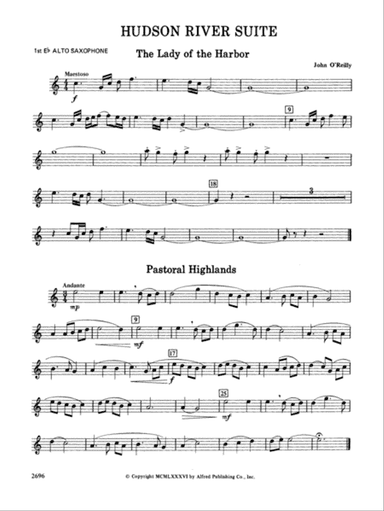 Hudson River Suite: E-flat Alto Saxophone