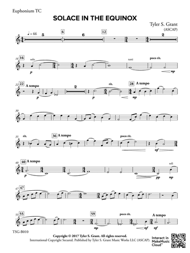 Solace in the Equinox: Baritone T.C.