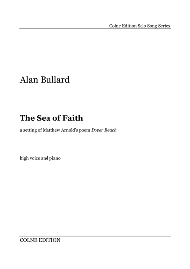 The Sea of Faith (for high voice and piano)