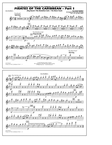 Pirates Of The Caribbean (Part 1) (arr. Brown) - Flute/Piccolo