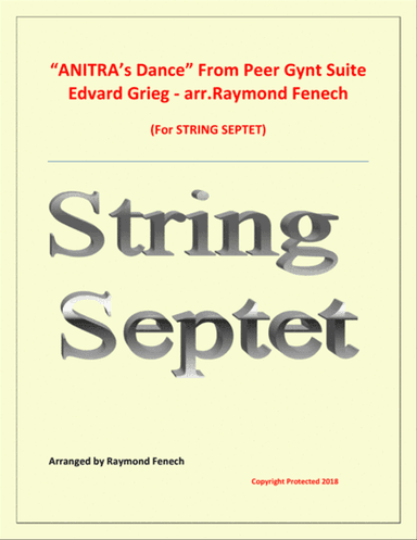 Anitra's Dance - From Peer Gynt - String Septet (5 Violins; Viola and Violoncello)