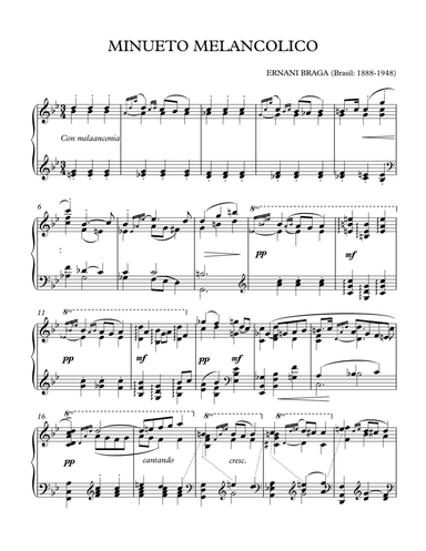 MINUETO MELANCOLICO