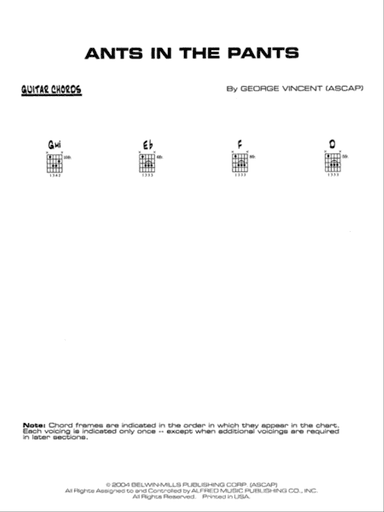 Ants in the Pants: Guitar Chords