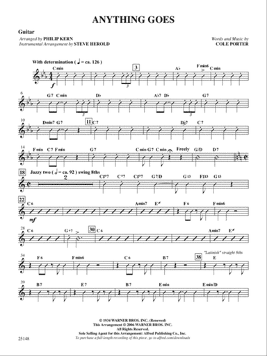 Anything Goes (from the musical Anything Goes): Guitar
