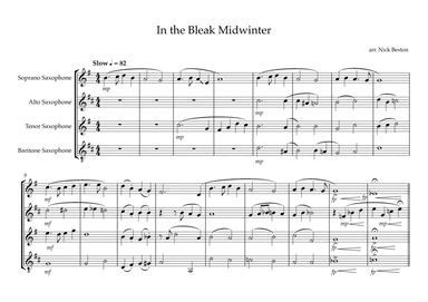 In The Bleak Midwinter