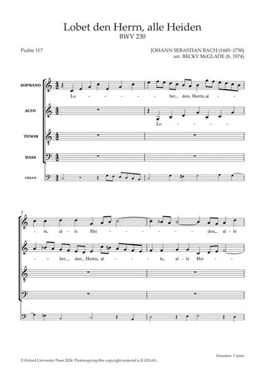 Lobet den Herrn, alle Heiden