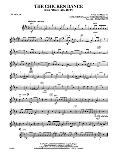 The Chicken Dance: 1st Violin