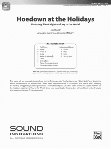 Hoedown at the Holidays: Score