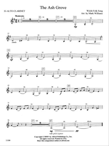 The Ash Grove: E-flat Alto Clarinet
