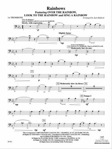 Rainbows: 1st Trombone
