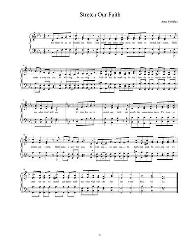 Stretch Our Faith - Simple opener
