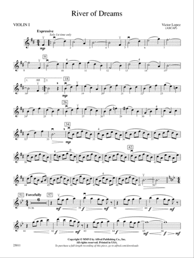 River of Dreams: 1st Violin