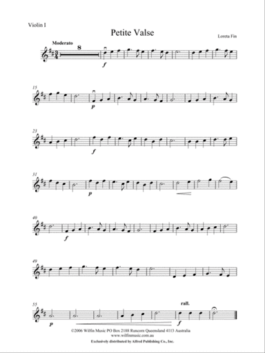Petite Valse: 1st Violin