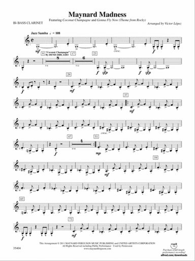 Maynard Madness: B-flat Bass Clarinet