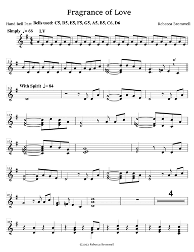 "Fragrance of Love" - Score Only
